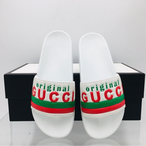 Gucci 630606 DIROO 9014  Slide Flip Flops - Women’s Size US 10 - Picture 6 of 14